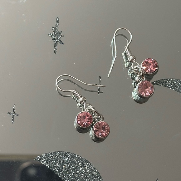 NWT Handmade Pink Earrings - Picture 3 of 6